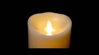 Luminara Piller Candle, Ivory Vanilla