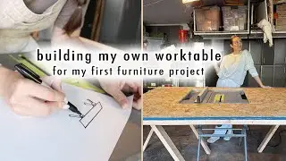 building my own worktable for my FIRST furniture project | MaCenna Lee