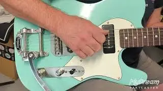 MyDream Partcaster Custom Built - Relic Sonic Blue Bigsby P90