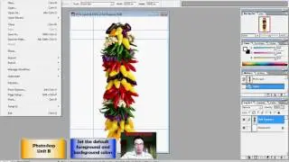 Photoshop Unit B   01  Set the default foreground and background colors