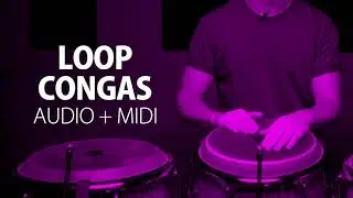 Loop Congas Merengue 2 | Audio + Midi | BPM 90 | GRATIS | MEGA