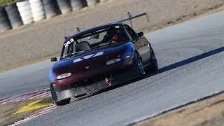 1995 Mazda Miata at Laguna Seca - 1:42.4 with 128hp!