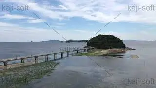 ドローン空撮映像・愛知県・三河湾・竹島・静止