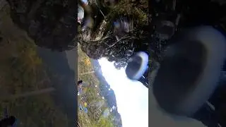 Natural waterfalls at Kedarnath Trek #ytshorts #nature #youtube #waterfall #trek #kedarnathtrek