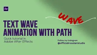 Text wave animation with path in After Effects - Quick Tutorial