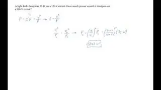 E&M: Power in Electric Circuits. Level 1, Example 1