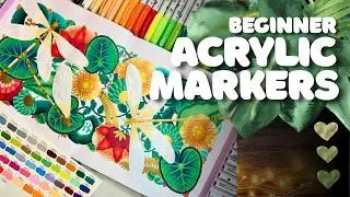 How to Use Acrylic Markers for Beginners | Arrtx 60 Liquid Ink Tutorial