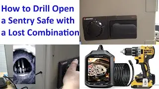 (553) How to Drill Open Sentry Safe 1250 Lost Combination