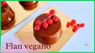 FLAN DE CHOCOLATE 🍫 VEGANO/solo 2 ingredientes/sin azúcar