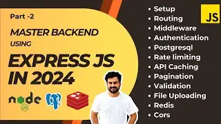 Master Backend development using Express js in 2024 ,Prisma ,Postgresql , Redis ,JWT , Part -2