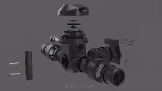 360 degree video of the product in exploded view - 3D Product Animation