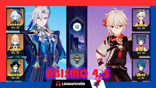 abismo 12 version 4.5 Neuvillete Hypercarry & Kazuha National #spiralabyss #abismo12 #genshinimpact