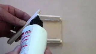 Maze Game 003 Glueing Halving Joints with PVA glue