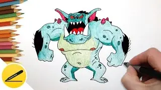 How to Draw Gremloblin from Gravity Falls ★ the Monsters of Gravity Falls ★ Draw Monster