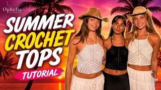 Summer Crochet Tops Turorial // Gracie Summer Top