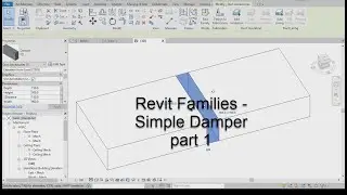 Revit Families - Simple Duct Damper part 1
