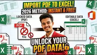 How to Import PDF file in MS Excel? PDF to EXCEL 2026