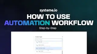 How To Use Automation Workflow in [Systeme io] FREE Course