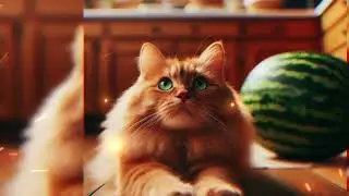 Watermelon: The Ultimate Taste Test #ai #cat #cute #shorts