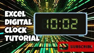 How to create a digital clock in excel|#excel #exceltips #exceltutorial #shorts #shortvideo