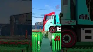 Tractor Tow Trucks Container Cargo vs Gap Containers 