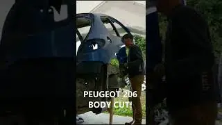 Chopping Up A Subaru Impreza With A Grinder! 😅😅😅 