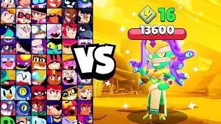 MEDUZA EMZ vs ALL BRAWLERS! With 16 POWER-UPs! | Brawl Stars