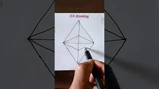 Simple 3d idea #shorts #viral #3ddrawing #3d #3dart #shapesdrawing