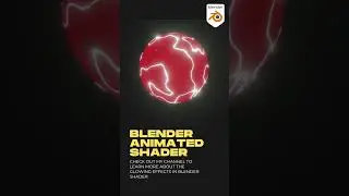 Animated glowing effect in blender😍 || 