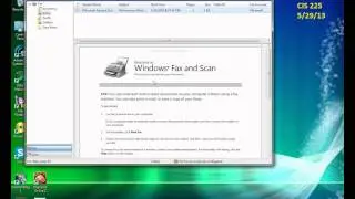 Using Windows Fax and Scan