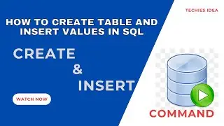 Create table in sql and insert values in SQL developer in hindi| 