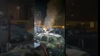 В Самаре на улице Молодежная загорелся автомобиль