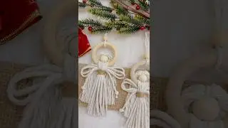 Macrame Angel Christmas Ornaments and Decors Tutorial #macrameangel #macramechristmas