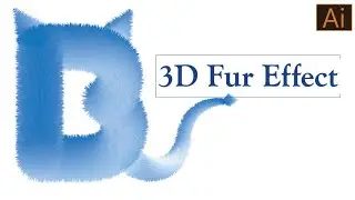 B 3D Fur Effect in Adobe illustrator cs6