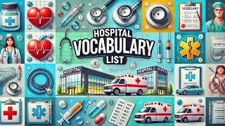Hospital Vocabulary for Kids | Learn English for Kids | Hospital Vocabulary List