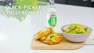 Quick-Pickled Chilli Avocado and Smoked Salmon Bagel with Cream Cheese Recipe - Sarson's