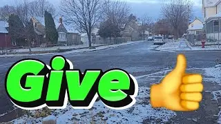 4K- Just a normal day in USA The best Winter walk 2024