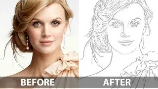 How To Create a Pencil Drawing From a Photo In Photoshop - Line Drawing Effect