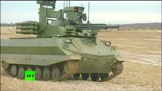RT - Uran-9 Unmanned Ground Combat Vehicle Live Firing [1080p]