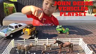 JOHN DEERE UTILITY VEHICLE PLAYSET