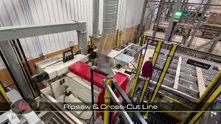 Ripsaw and Cross-Cut Line with maximum flexibility - Opti-Solution (1505)