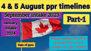 5August 🇨🇦🇨🇦Canada ppr timeline/ppr timeline/ppr timeline today/Canada ppr/Canada ppr timeline today