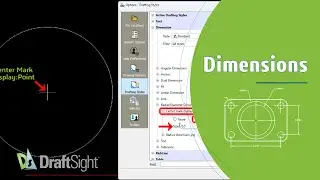 Display Center Mark as a Point for Circle or Arc in Dimension Style