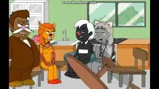 2   Skunk and Rabbit flips over the table and gets grounded