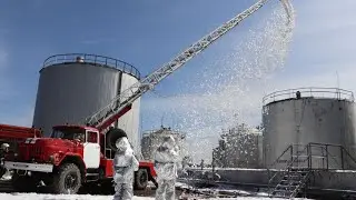 Условное возгорание топливного резервуара ликвидировано