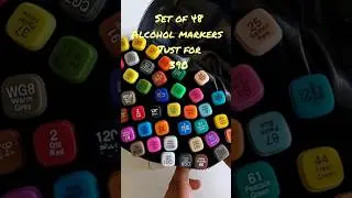 48 Alcohol Marker Drawing idea 😲 // krishna drawing #drawing #art #krishna #shorts