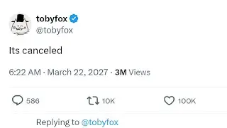 Bad news guys its canceled