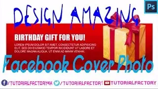 How To Make Amazing Facebook Cover Photo In Photoshop CC । 4K । HD