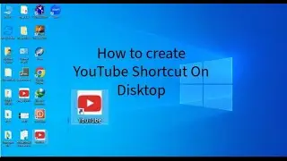 How to create YouTube Shortcut on desktop #youtube #2024