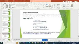 Day-11) Constrains in sql database table 